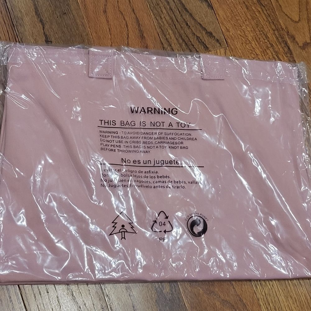 Ellie Activewear Limited Edition Blush Canvas Tote Bag - Picture 3 of 3